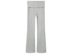 Name It light grey melange fold down bootcut bukser